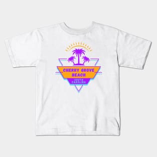 Cherry Grove Beach South Carolina Vibes 80's Kids T-Shirt